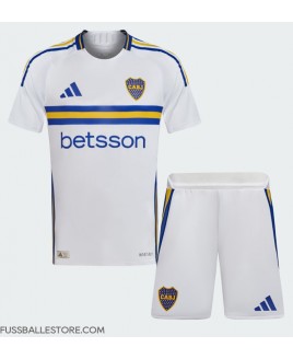 Günstige Boca Juniors Auswärts Trikotsatzt Kinder 2024-25 Kurzarm (+ Kurze Hosen)